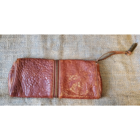 Kooba Audrey Cognac Leather Clutch - Picture 3 of 5